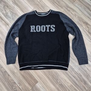 Roots Size Xxl Lambswool Sweater Vintage